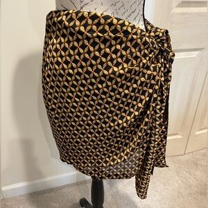 NWT mink pink black and gold mini skirt